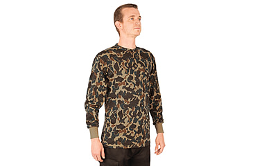 Image of Rothco Long Sleeve Henley T-Shirt - Mens, Fred Bear Camo, Medium, 21050-FredBearCamo-M