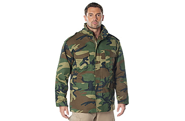 Image of Rothco M-65 Camo Field Jacket, Woodland Camo, 5XL, 8431-WoodlandCamo-5XL