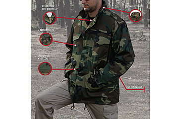 Image of Rothco M-65 Camo Field Jacket, Woodland Camo, 5XL, 8431-WoodlandCamo-5XL