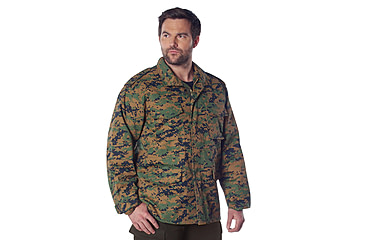 Image of Rothco M-65 Camo Field Jacket, Woodland Digital Camo, Extra Small, 8590-WoodlandDigitalCamo-XS