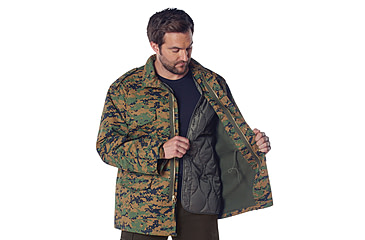 Image of Rothco M-65 Camo Field Jacket, Woodland Digital Camo, Extra Small, 8590-WoodlandDigitalCamo-XS