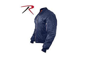 Image of Rothco MA-1 Flight Jacket, Black, Small, 7324-Black-S