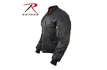 Image of Rothco MA-1 Flight Jacket, Black, Small, 7324-Black-S