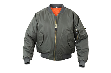 Image of Rothco MA-1 Flight Jacket, Black, Small, 7324-Black-S