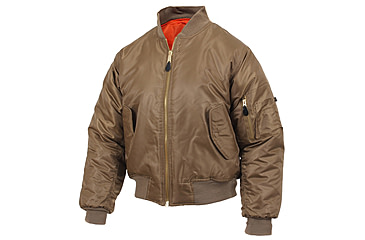 Image of Rothco MA-1 Flight Jacket, Black, Small, 7324-Black-S