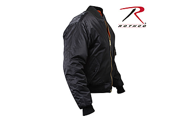 Image of Rothco MA-1 Flight Jacket, Black, Small, 7324-Black-S