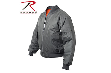 Image of Rothco MA-1 Flight Jacket, Black, Small, 7324-Black-S