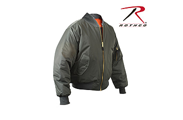 Image of Rothco MA-1 Flight Jacket, Black, Small, 7324-Black-S