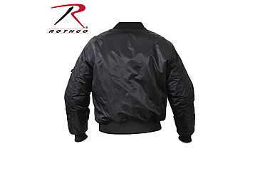 Image of Rothco MA-1 Flight Jacket, Black, Small, 7324-Black-S