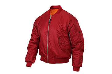 Image of Rothco MA-1 Flight Jacket, Red, Small, 7474-Red-S