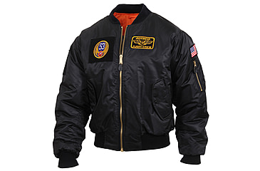 Image of Rothco MA-1 Flight Jacket with Patches, Sage Green, 4XL, 72420-SageGreen-4XL