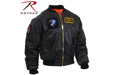 Image of Rothco MA-1 Flight Jacket with Patches, Sage Green, 4XL, 72420-SageGreen-4XL