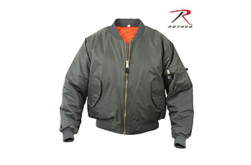 Image of Rothco MA-1 Flight Jacket, Black, Small, 7324-Black-S