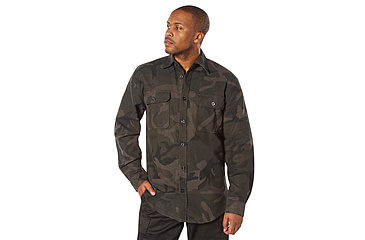 Image of Rothco Midnight Camo Flannel Shirt - Mens, Midnight Black Camo, Small, 47310-MidnightBlackCamo-S