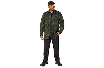 Image of Rothco Midnight Camo Flannel Shirt - Mens, Midnight Woodland Camo, Small, 47315-MidnightWoodlandCamo-S