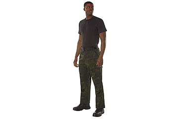 Image of Rothco Midnight Camo Tactical BDU Pants, S 27in-31in Waist, Midnight Black Camo, 12012-MidnightBlackCamo-S27-31Waist