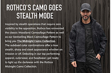 Image of Rothco Midnight Camo Tactical BDU Pants, S 27in-31in Waist, Midnight Black Camo, 12012-MidnightBlackCamo-S27-31Waist