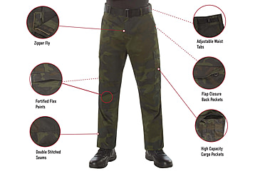 Image of Rothco Midnight Camo Tactical BDU Pants, S 27in-31in Waist, Midnight Black Camo, 12012-MidnightBlackCamo-S27-31Waist