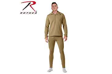 Image of Rothco Military E.C.W.C.S. Generation III Mid-Weight Bottoms - Men's, Medium, Coyote Brown, 69044-453