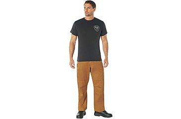 Image of Rothco Military Grade Workwear Bottle Cap T-Shirt, Black, S, 11360-Black-S