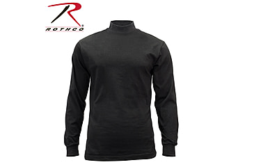 Image of Rothco Mock Turtleneck - Men's, Black, 5XL, 35200-Black-5XL