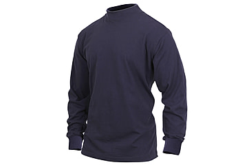 Image of Rothco Mock Turtleneck, Midnight Navy Blue, S, 3400-MidnightNavyBlue-S