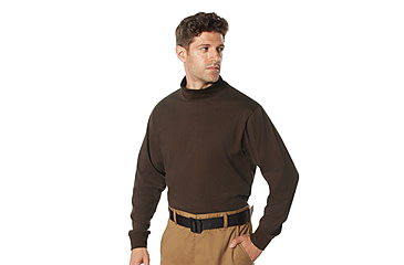 Image of Rothco Mock Turtleneck - Mens, Dark Brown, Extra Large, 34065-DarkBrown-XL