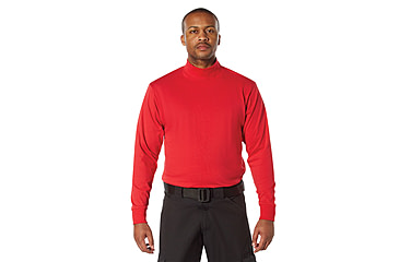 Image of Rothco Mock Turtleneck - Mens, Red, Large, 34060-Red-L
