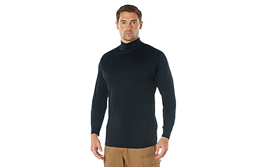 Image of Rothco Moisture Wicking Mock Turtleneck - Men's, Midnight Navy Blue, Small, 613902039971