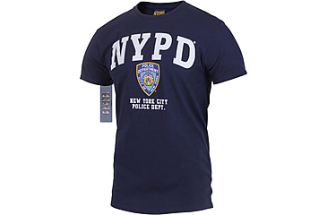 Image of Rothco Officially Licensed NYPD T-shirt, Mens, Navy Blue, Extra Large, 6638-388