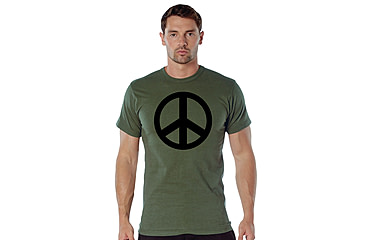 Image of Rothco Peace T-Shirt - Men's, Olive Drab, 3XL, 60059-3XL