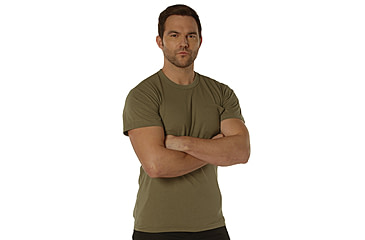 Image of Rothco Pocket T-Shirt Collection Available In Cotton/Poly and Moisture Wicking Poly, AR 670-1 Coyote Brown, Medium, Moisture Wicking, 56910-AR670-1CoyoteBrown-MoistureWicking-M