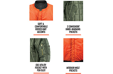 Image of Rothco Quilted MA-1 Flight Jacket, Sage Green, S, 73550-SageGreen-S