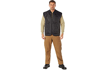 Image of Rothco Quilted Woobie Vest - Mens, Black, Small, 10434-Black-S