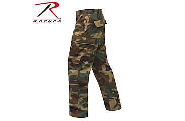 Image of Rothco Relaxed Fit Zipper Fly BDU Pants, Woodland Camo, Extra Large, 2941-WoodlandCamo-XL