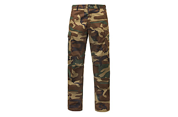 Image of Rothco Relaxed Fit Zipper Fly BDU Pants, Woodland Camo, Extra Large, 2941-WoodlandCamo-XL