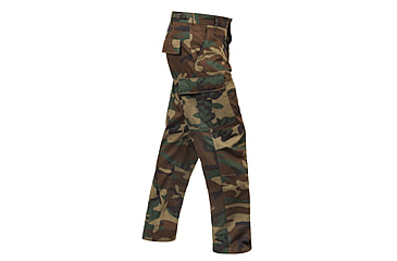 Image of Rothco Relaxed Fit Zipper Fly BDU Pants, Woodland Camo, Extra Large, 2941-WoodlandCamo-XL