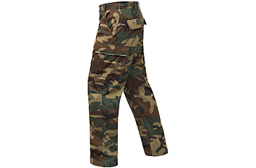 Image of Rothco Relaxed Fit Zipper Fly BDU Pants, Woodland Camo, Extra Large, 2941-WoodlandCamo-XL