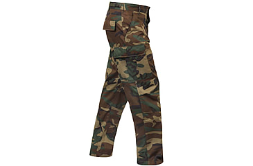 Image of Rothco Relaxed Fit Zipper Fly BDU Pants, Woodland Camo, Extra Large, 2941-WoodlandCamo-XL