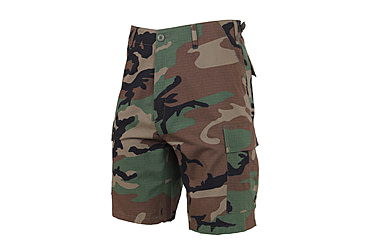 Image of Rothco Rip-Stop BDU Shorts, Woodland Camo, XL, 7056-WoodlandCamo-XL