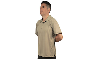 Image of Rothco Short Sleeve Tactical Performance Polo - Men's, Silver Tan, 3XL, 77320-SilverTan-3XL