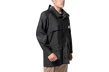 Image of Rothco Security Nylon Rain Jacket - Mens, Black, Small, 2560-S