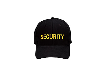 Image of Rothco Security Supreme Low Profile Insignia Cap, Black/Gold, 9284-BlackGold