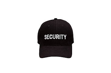 Image of Rothco Security Supreme Low Profile Insignia Cap, Black/White, 9282-BlackWhite