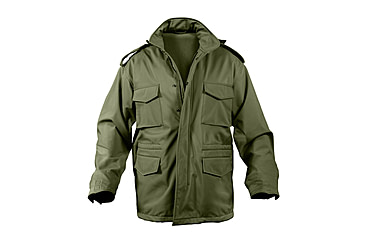 Image of Rothco Soft Shell Tactical M-65 Field Jacket, Olive Drab, Small, 5744-OliveDrab-S