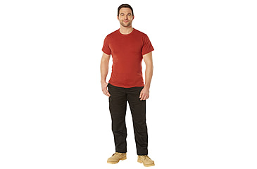 Image of Rothco Solid Color Poly/Cotton Military T-Shirt - Mens, Extra Large, Heather Red, 66685-HeatherRed-XL