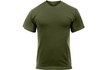 Image of Rothco Solid Color Poly/Cotton Military T-Shirt, Olive Drab, Extra Small, 6979-OliveDrab-XS