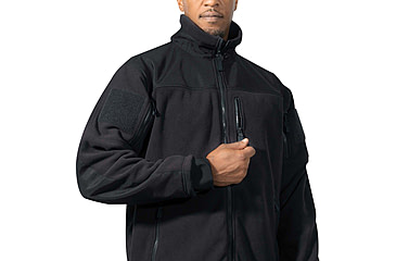 Image of Rothco Spec Ops Tactical Fleece Jacket, Black, Extra Small, 96670-Black-XS