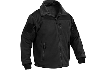 Image of Rothco Spec Ops Tactical Fleece Jacket, Black, Extra Small, 96670-Black-XS