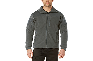 Image of Rothco Spec Ops Tactical Fleece Jacket - Men's, Charcoal Grey, Small, 96695-CharcoalGrey-S